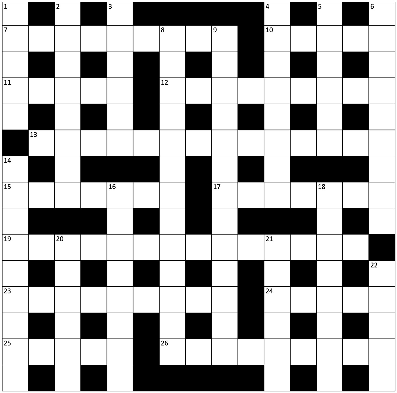 Cryptic crossword No.6
